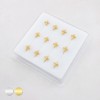 DIMENSIONAL CZ NORTHERN STAR POLISH 316L SURGICAL STEEL L-SHAPE NOSE BOX